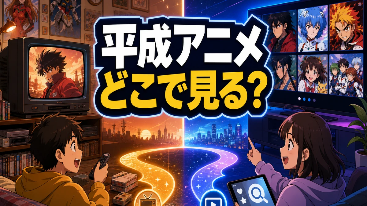 ブラウン管テレビと薄型テレビが光の帯でつながっている