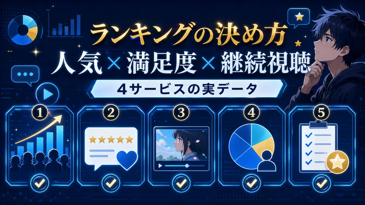 人気・満足度・継続視聴からアニメランキングを決める方法
