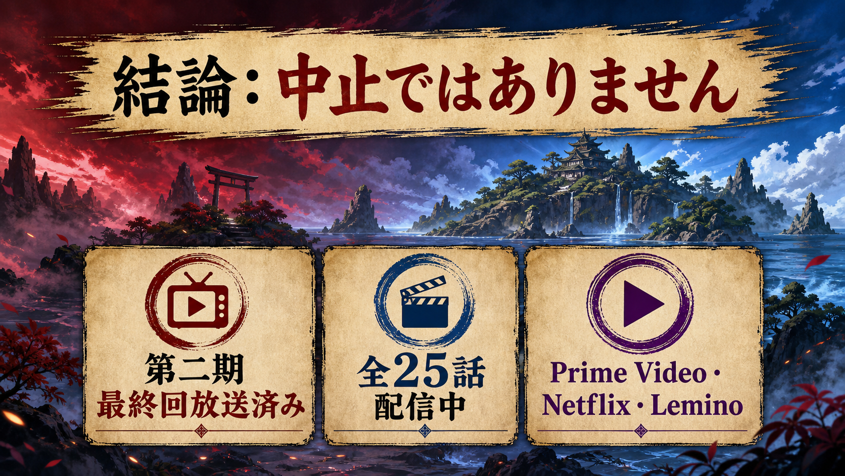 地獄楽アニメ中止説の結論を示すimage2画像