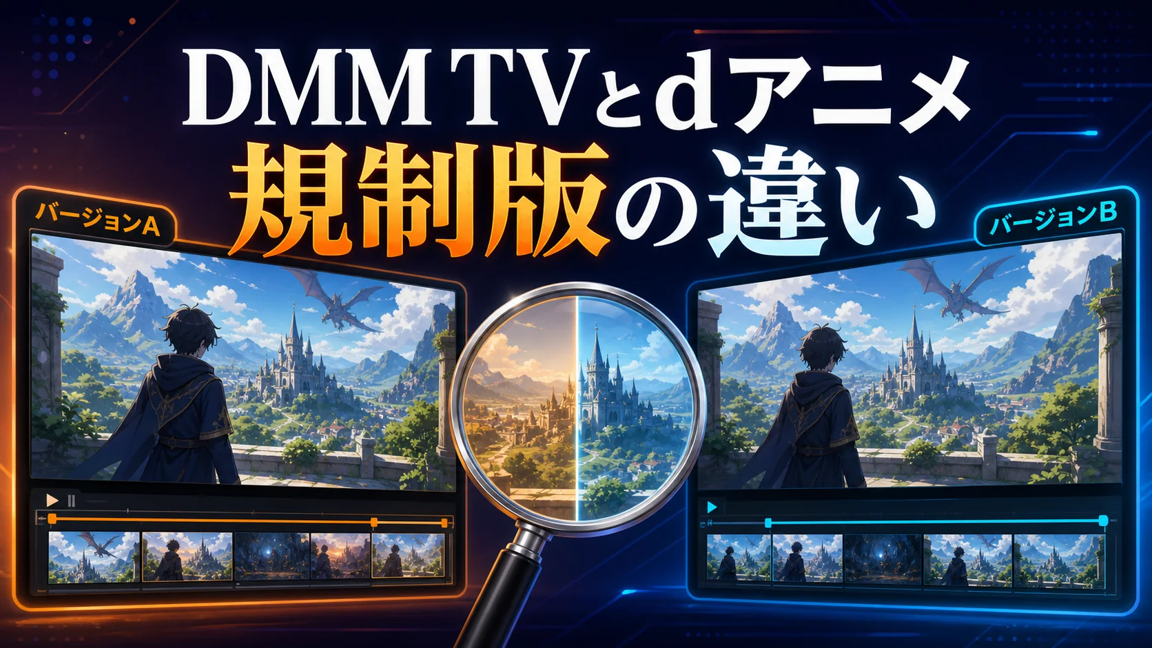 DMM TVとdアニメストア 規制版の違い 2026年版