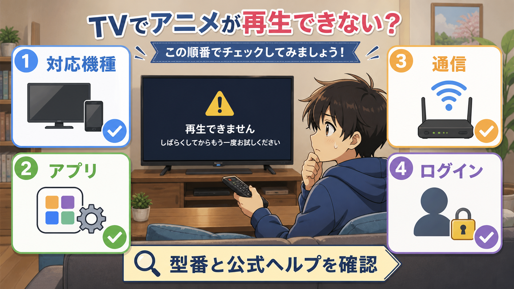 DMM TVをテレビで見る前の家族向けチェックリスト